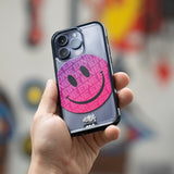 Pink Smiley Protective Phone Case - Ben Eine MagSafe