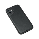 Black Leather Phone Case - Contour