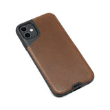 Brown Leather Phone Case - Contour