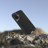 Black Leather Protective Phone Case with Camera Control Button - Limitless