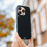 Black Leather Protective Phone Case with Camera Control Button - Limitless