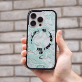 Sage Green Protective Phone Case - Marbled MagSafe