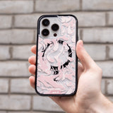 Dusky Pink Protective Phone Case - Marbled MagSafe