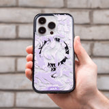 Lilac Protective Phone Case - Marbled MagSafe