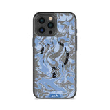 Sky Blue Protective Phone Case - Marbled MagSafe
