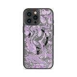 Lilac Protective Phone Case - Marbled MagSafe