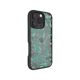 Sage Green Protective Phone Case - Marbled
