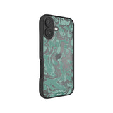 Sage Green Protective Phone Case - Marbled