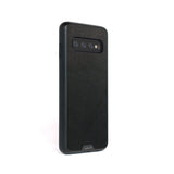 Black Leather Protective Phone Case - Limitless
