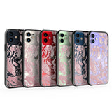 Dusky Pink Protective Phone Case - Marbled