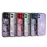 Lilac Protective Phone Case - Marbled