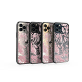 Dusky Pink Protective Phone Case - Marbled