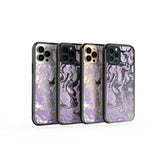 Lilac Protective Phone Case - Marbled