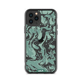 Sage Green Protective Phone Case - Marbled