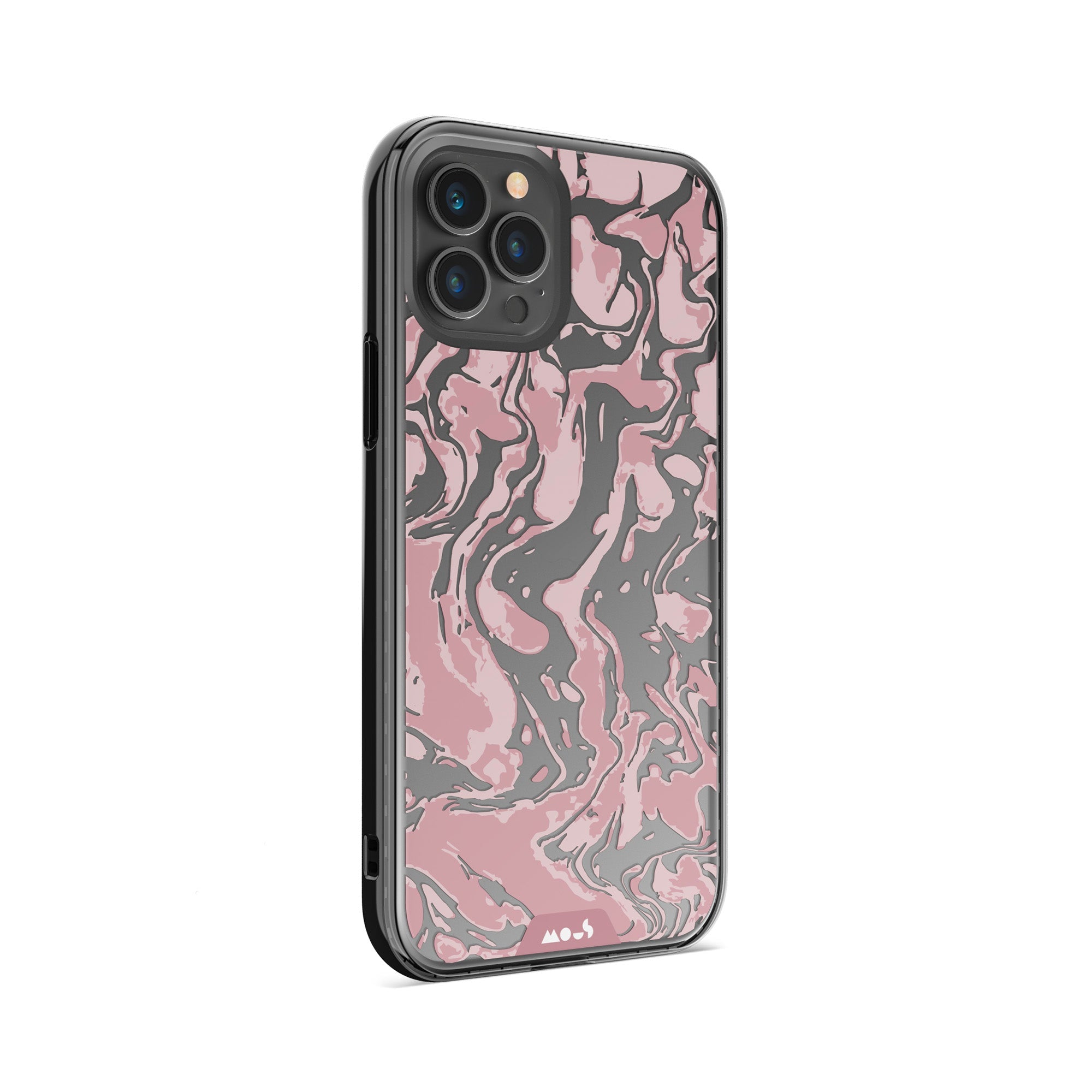 Dusky Pink Protective Phone Case - Marbled