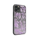 Lilac Protective Phone Case - Marbled
