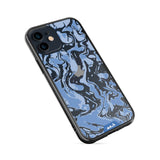 Sky Blue Protective Phone Case - Marbled