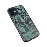 Sage Green Protective Phone Case - Marbled