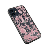 Dusky Pink Protective Phone Case - Marbled