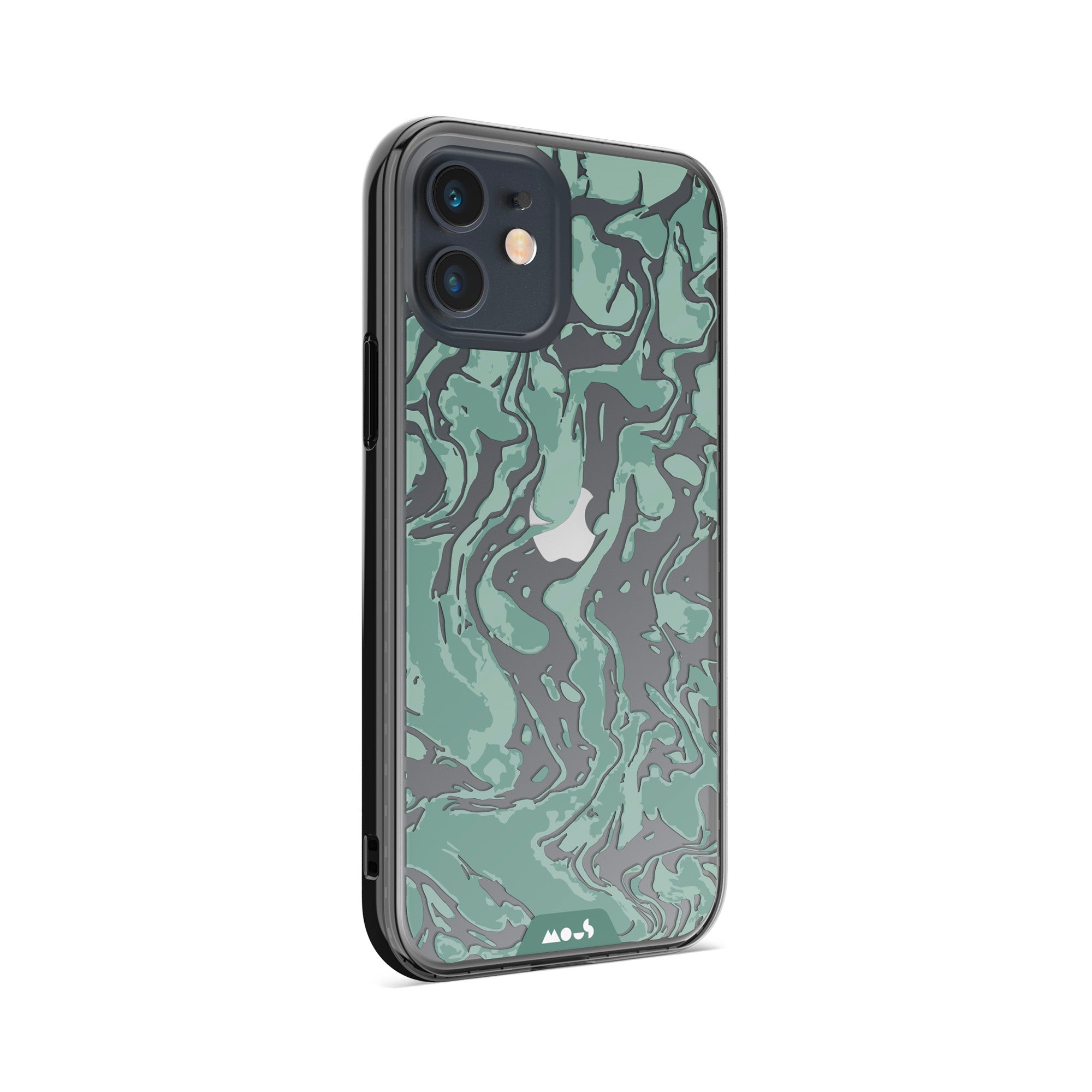 Sage Green Protective Phone Case - Marbled