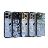 Sky Blue Protective Phone Case - Marbled