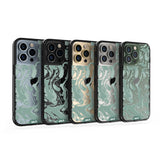 Sage Green Protective Phone Case - Marbled