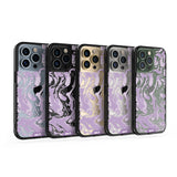 Lilac Protective Phone Case - Marbled