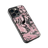 Dusky Pink Protective Phone Case - Marbled