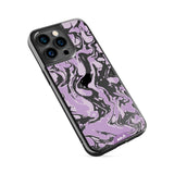 Lilac Protective Phone Case - Marbled
