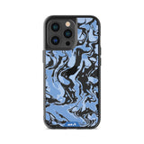 Sky Blue Protective Phone Case - Marbled