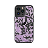 Lilac Protective Phone Case - Marbled
