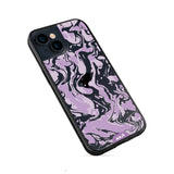 Lilac Protective Phone Case - Marbled