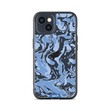 Sky Blue Protective Phone Case - Marbled