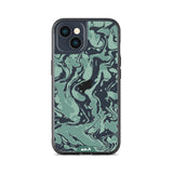 Sage Green Protective Phone Case - Marbled