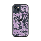 Lilac Protective Phone Case - Marbled