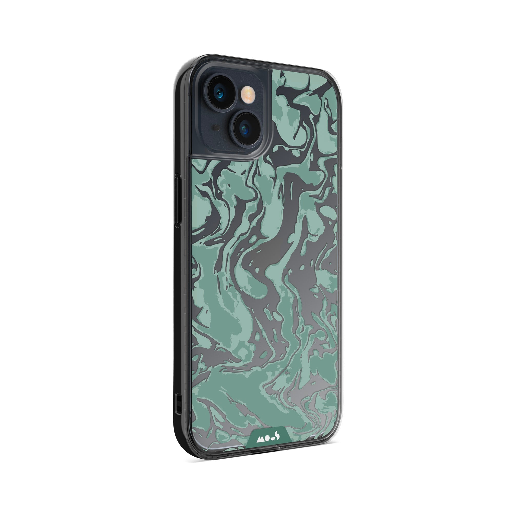 Sage Green Protective Phone Case - Marbled