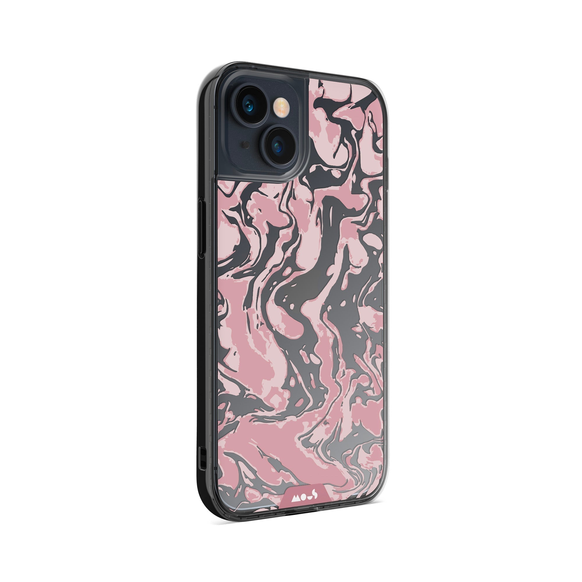 Dusky Pink Protective Phone Case - Marbled