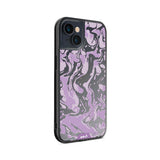 Lilac Protective Phone Case - Marbled