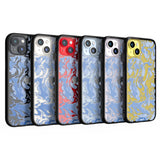 Sky Blue Protective Phone Case - Marbled