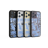 Sky Blue Protective Phone Case - Marbled