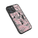 Dusky Pink Protective Phone Case - Marbled MagSafe