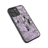 Lilac Protective Phone Case - Marbled MagSafe