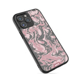 Dusky Pink Protective Phone Case - Marbled