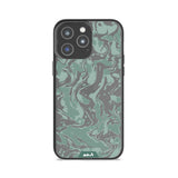 Sage Green Protective Phone Case - Marbled