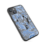 Sky Blue Protective Phone Case - Marbled MagSafe
