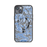 Sky Blue Protective Phone Case - Marbled MagSafe
