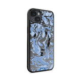 Sky Blue Protective Phone Case - Marbled MagSafe