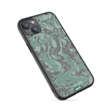 Sage Green Protective Phone Case - Marbled