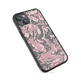 Dusky Pink Protective Phone Case - Marbled