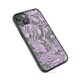 Lilac Protective Phone Case - Marbled